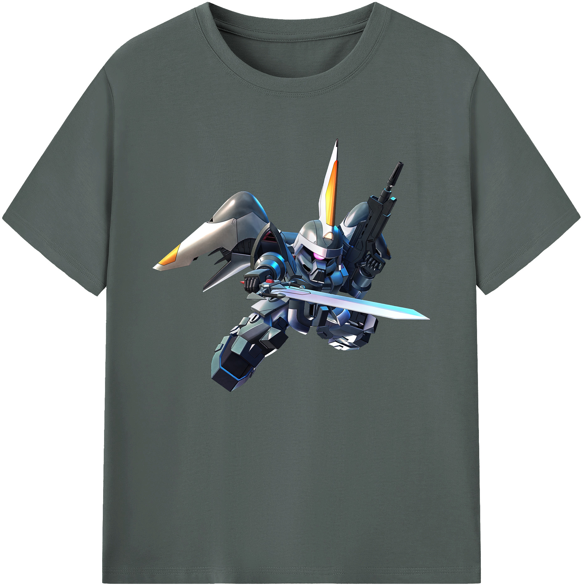 （画像用） 機動戦士ガンダム Mobile Suit Gundam 綿100％ メンズ半袖Tシャツ｜肌触りやわらか＆通気性